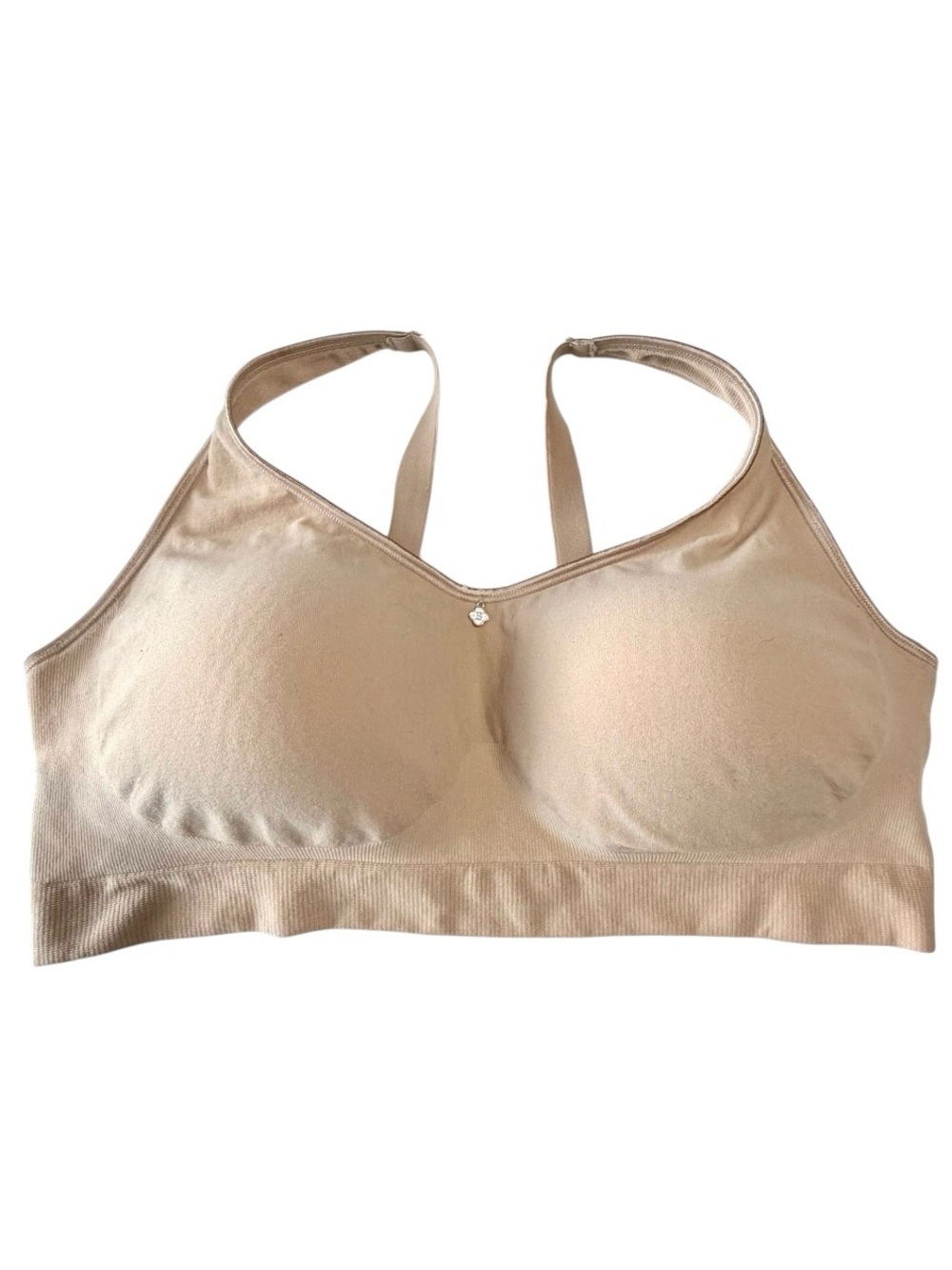 Breezies Seamless Wireless Comfort Support Bra Beige Size 2X